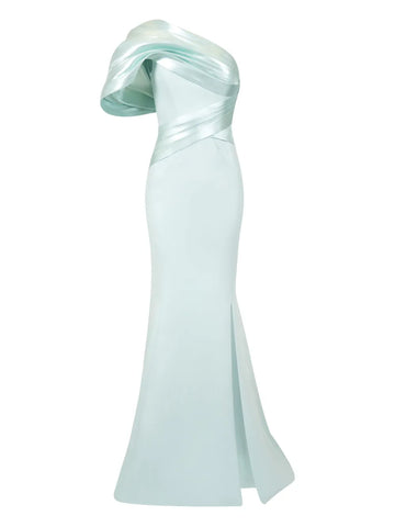 Gaby Charbachy One Shoulder Mermaid Gown