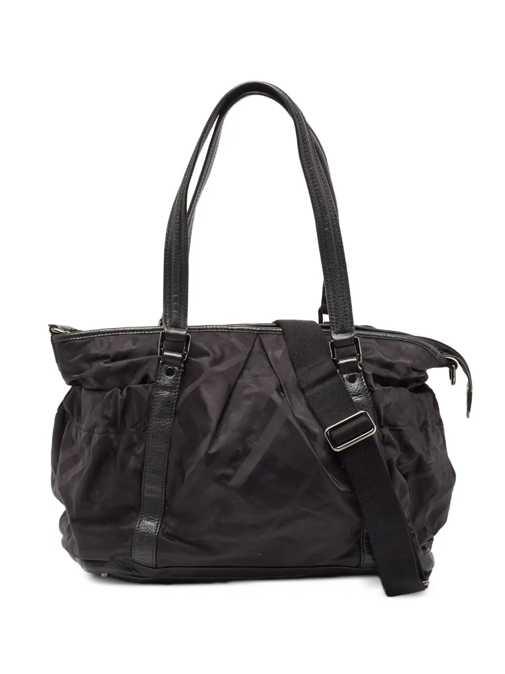 Burberry Pre Owned Leather Diaper Bag