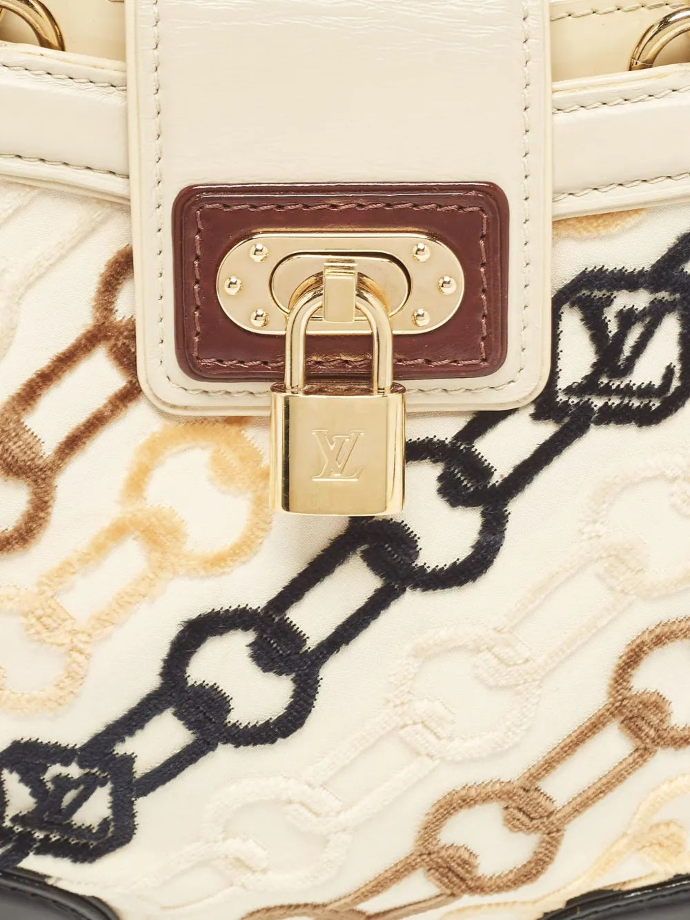 Louis Vuitton Pre Owned Tricolor Monogram Chain Bag
