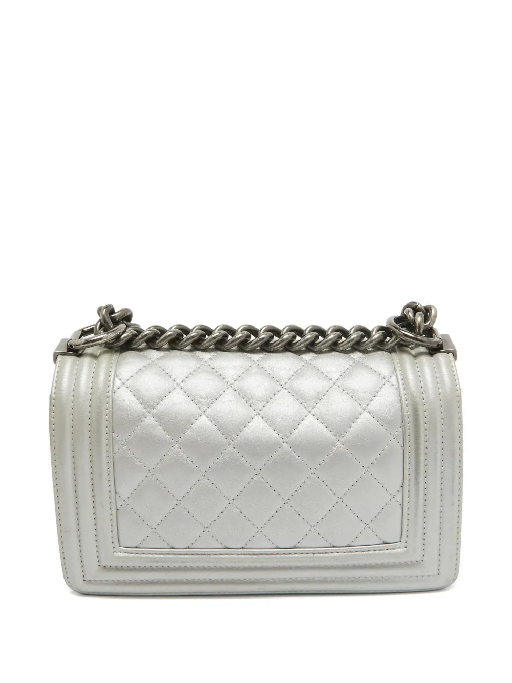 Chanel Pre Owned 2024 Mini Boy Chanel Quilted Leather Shoulder Bag