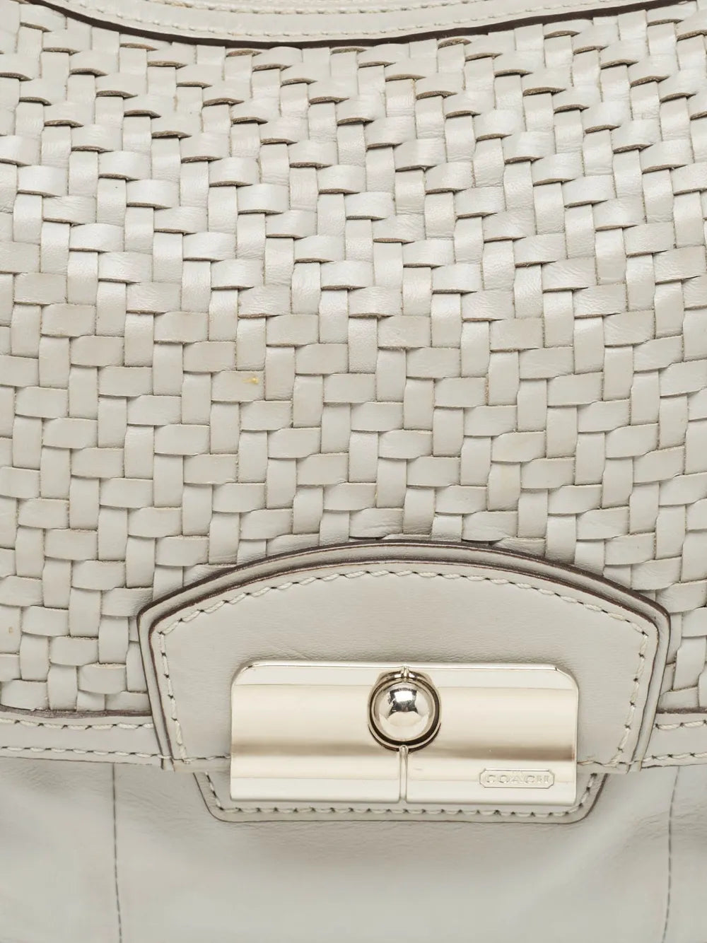 Coach Vintage Woven Leather Shoulder Bag