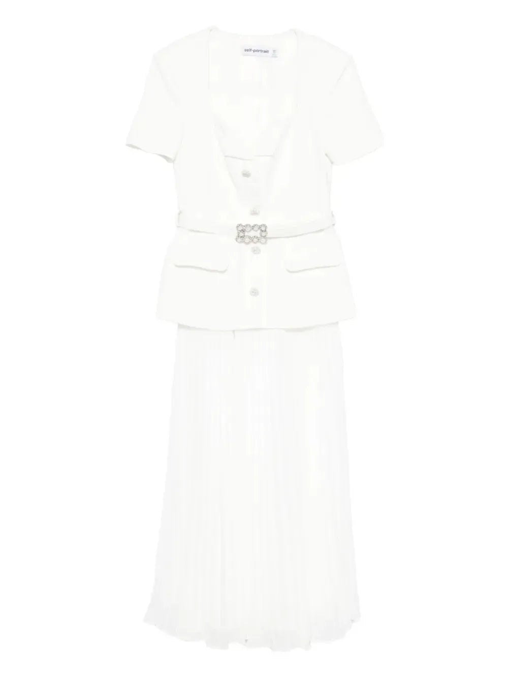 Self Portrait V Neck Midi Dress