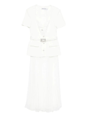 Self Portrait V Neck Midi Dress