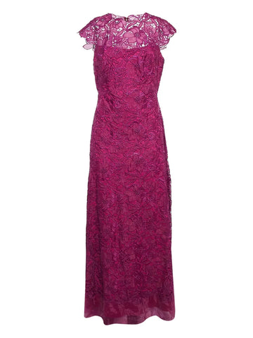 Tadashi Shoji Pre Owned Floral Lace Dress
