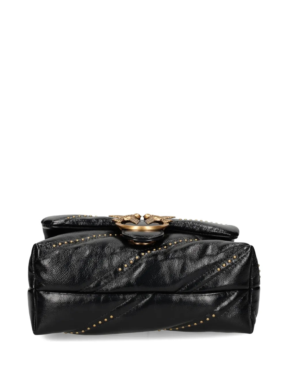 Pinko Studded Leather Shoulder Bag