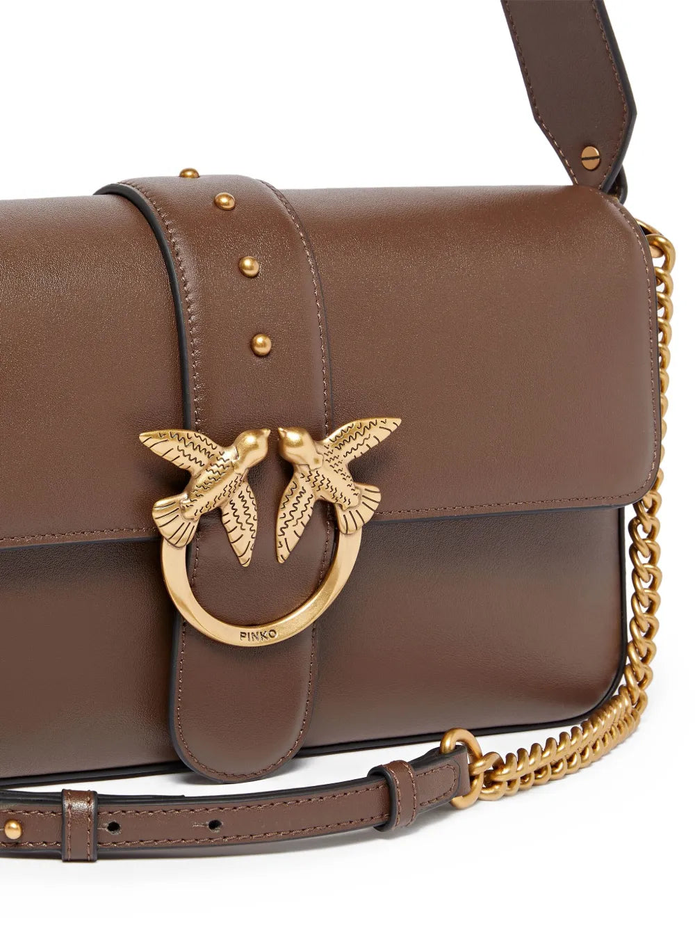 Pinko Leather Shoulder Bag