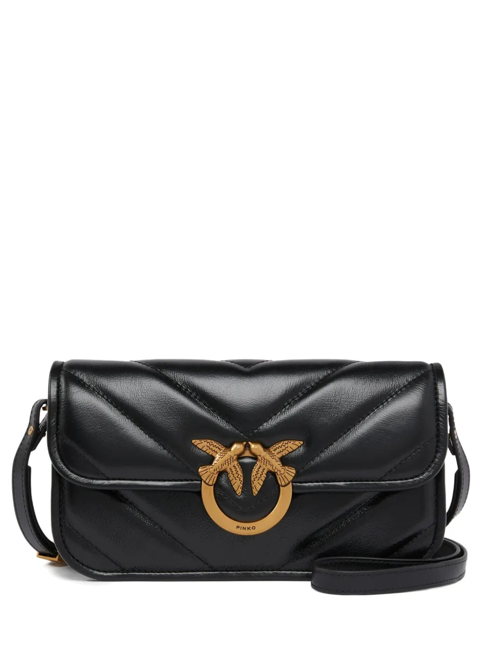 Pinko Love Bird Buckle Shoulder Bag