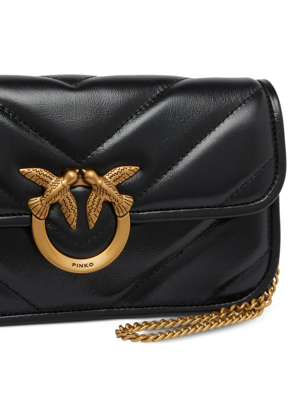 Pinko Love Bird Buckle Shoulder Bag