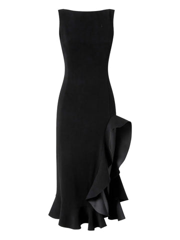 Pinko Off Shoulder Midi Dress