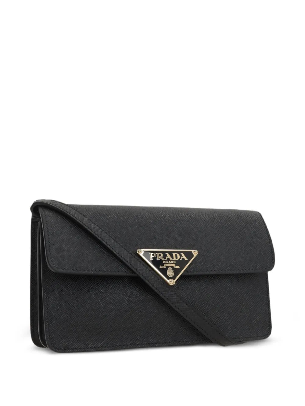 Prada Saffiano Leather Triangle Logo Mini Bag