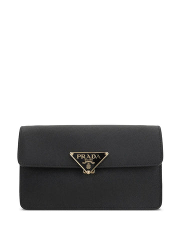 Prada Saffiano Leather Triangle Logo Mini Bag