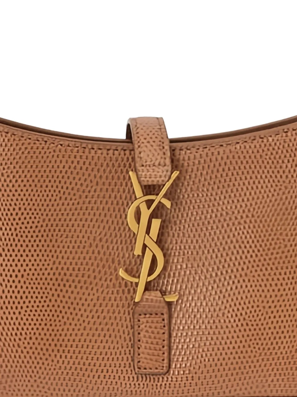 Saint Laurent Logo Plaque Leather Shoulder Bag
