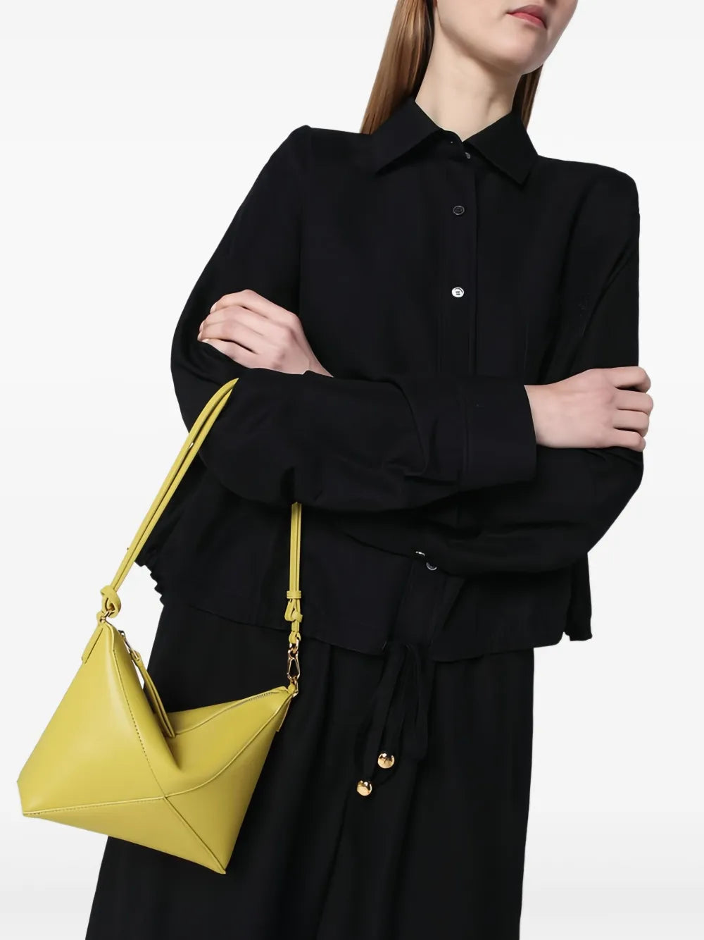Loewe Puzzle Fold Geometric Zip Shoulder Bag