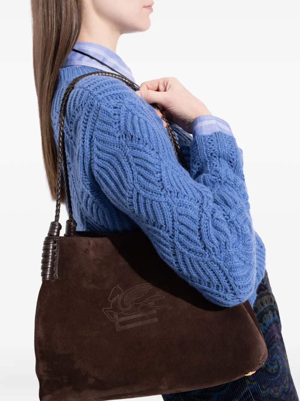 Etro Suede Shoulder Bag