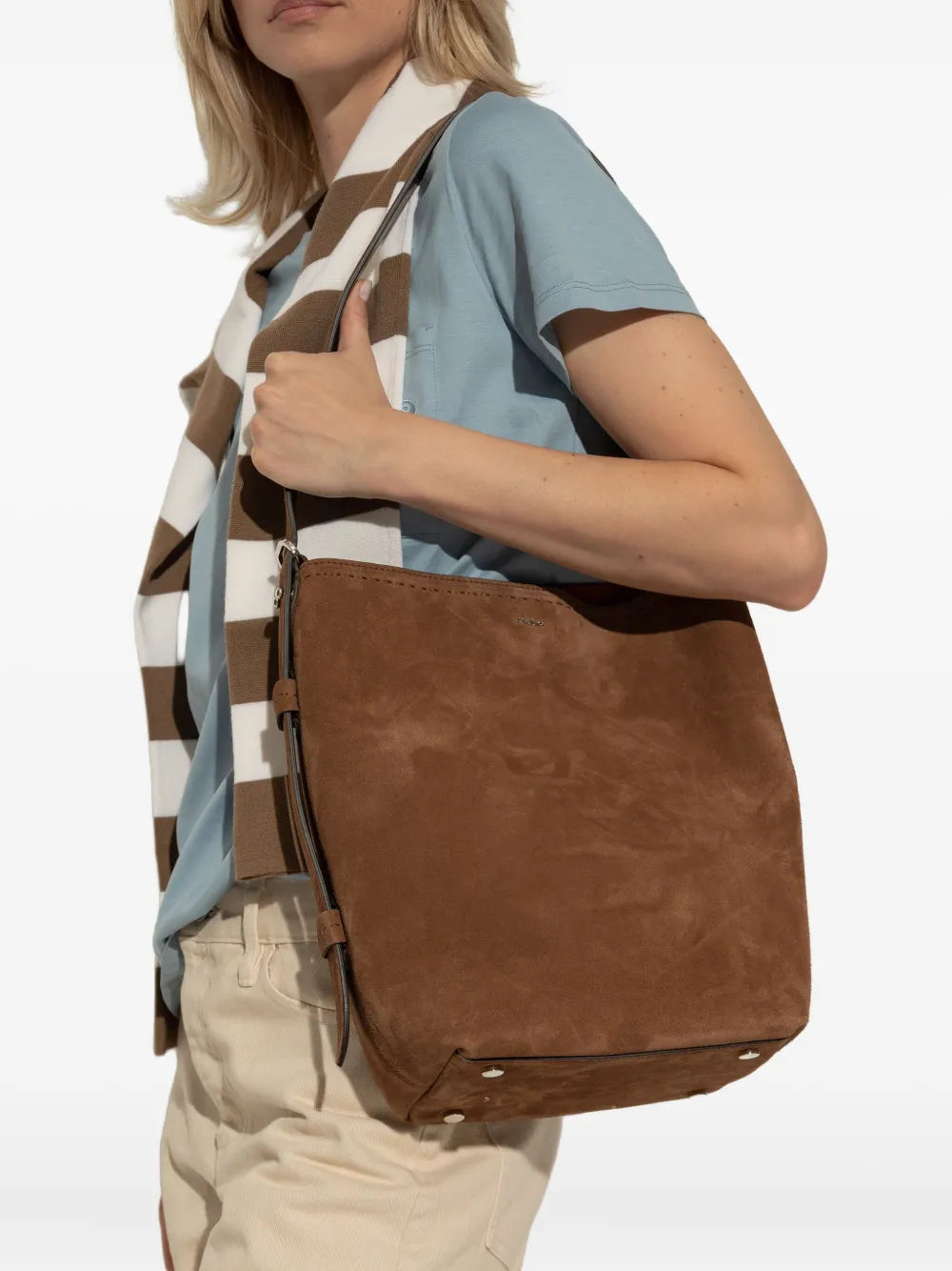 Max Mara Archeti Suede Shoulder Bag