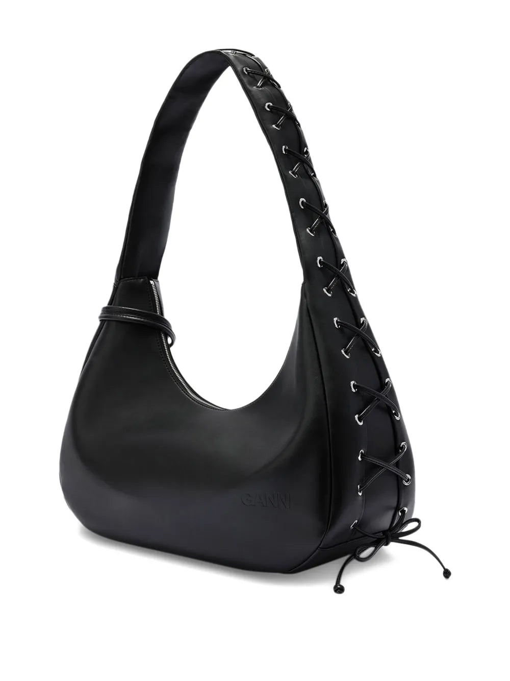 Ganni Hobo Medium Laces Shoulder Bag