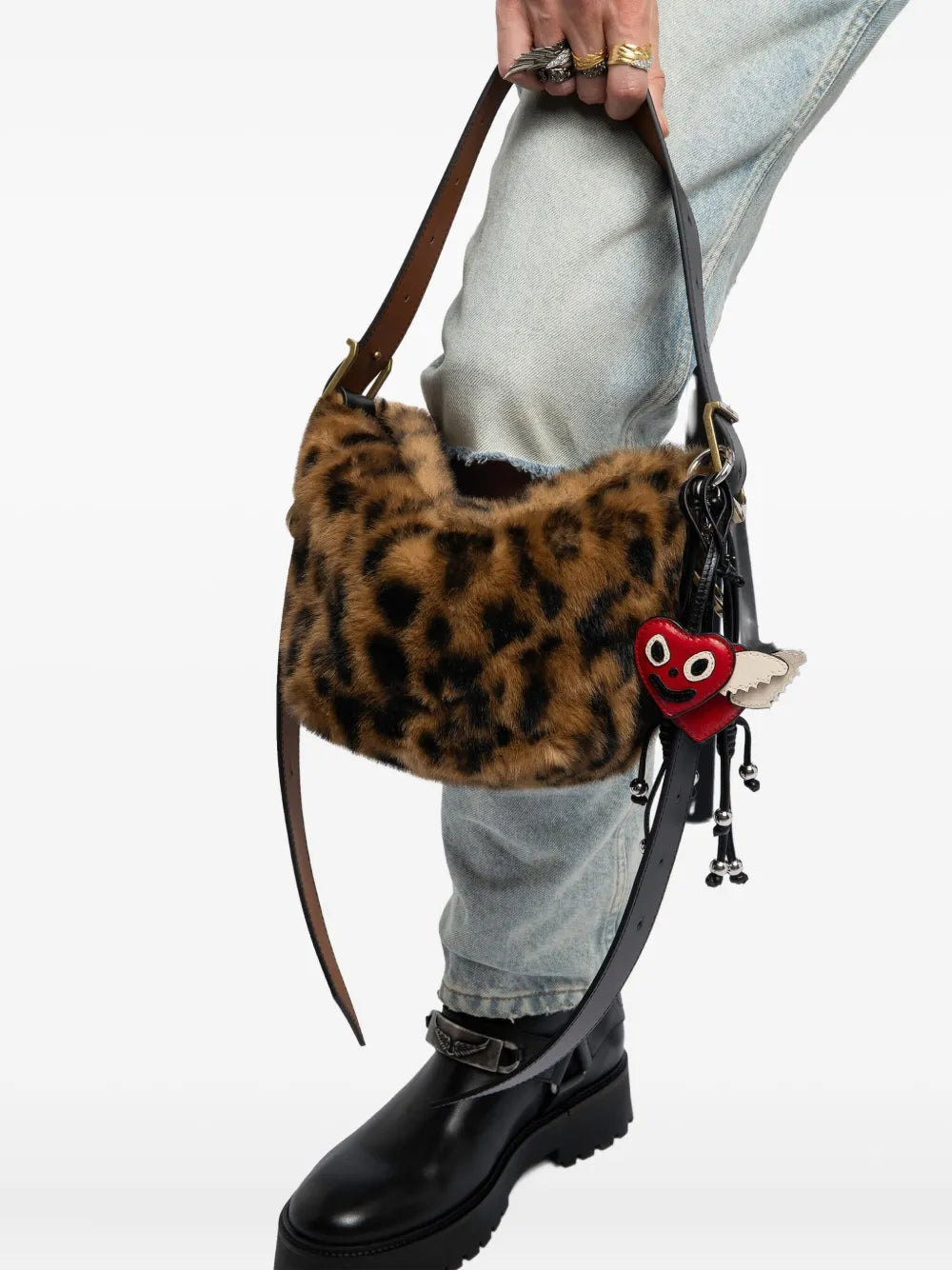 Zadigvoltaire Leopard Print Shoulder Bag