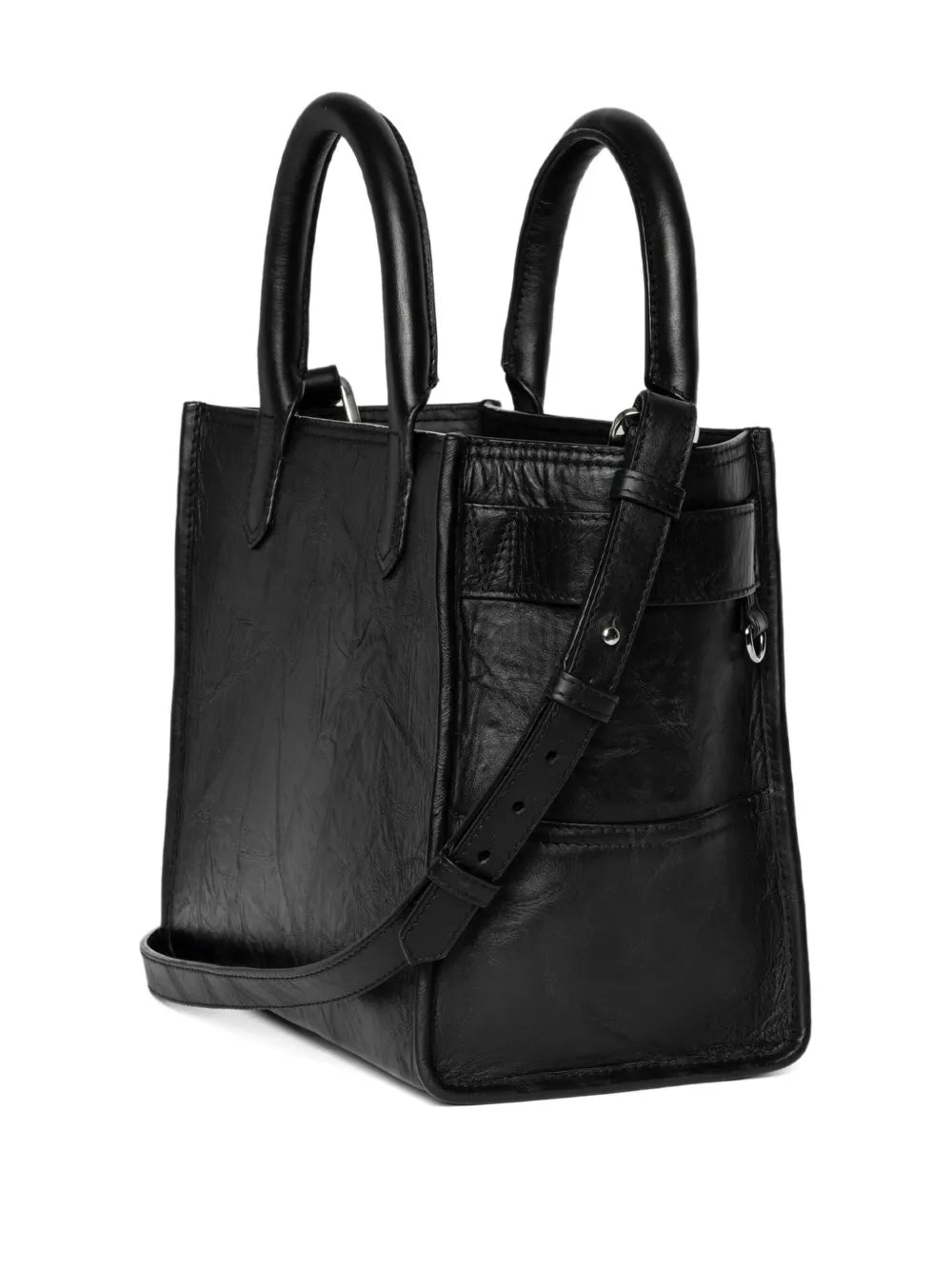 Zadigvoltaire Wings Leather Shoulder Bag