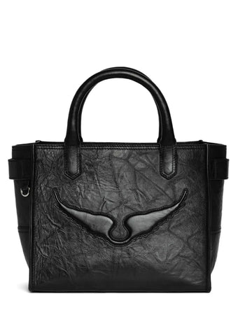 Zadigvoltaire Wings Leather Shoulder Bag