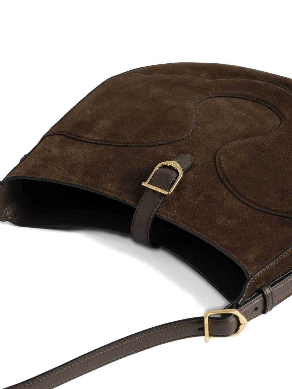 Zadigvoltaire Suede Curved Shoulder Bag