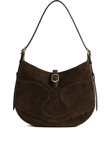 Zadigvoltaire Suede Curved Shoulder Bag