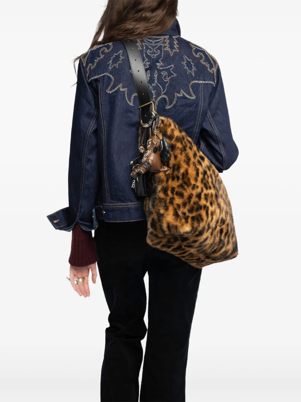 Zadigvoltaire Leopard Print Shoulder Bag