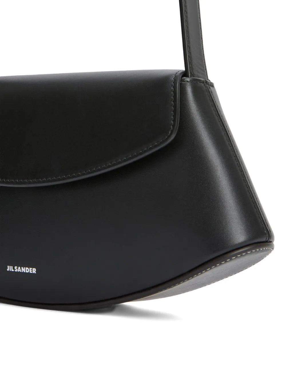 Jil Sander Small Eldorado Leather Shoulder Bag