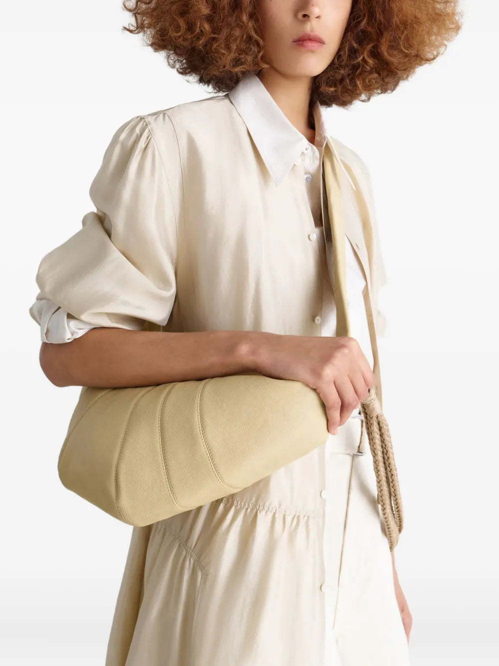 Lemaire Medium Croissant Leather Shoulder Bag