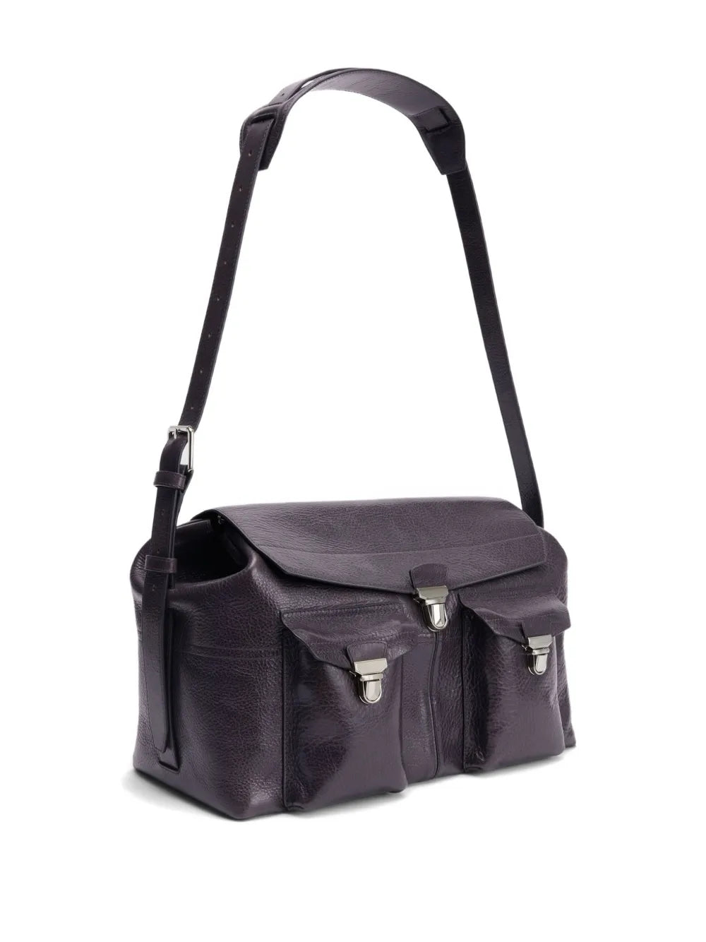 Lemaire Week End Gear Leather Shoulder Bag