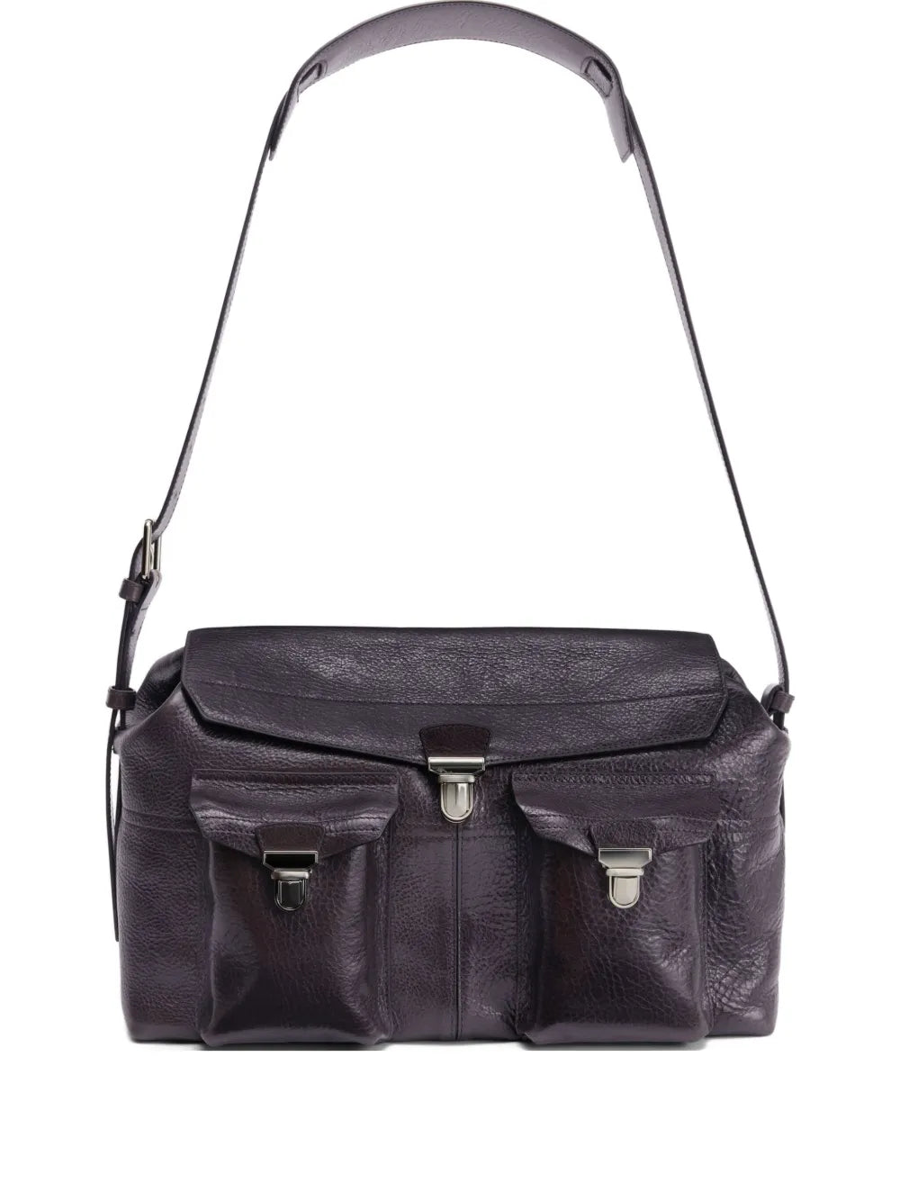 Lemaire Week End Gear Leather Shoulder Bag
