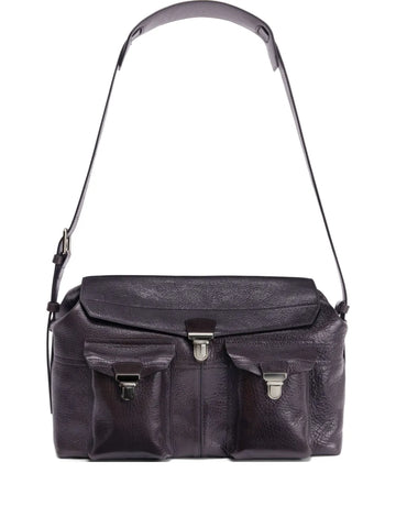 Lemaire Week End Gear Leather Shoulder Bag