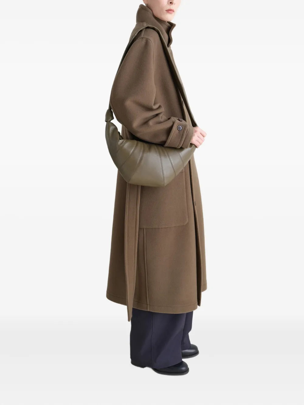 Lemaire Medium Croissant Panelled Shoulder Bag
