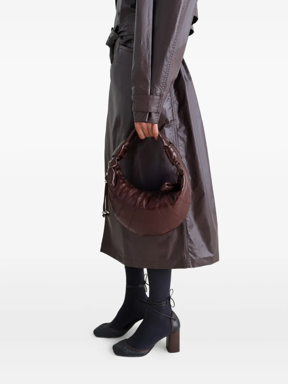 Lemaire Mini Fortune Croissant Knotted Half Moon Shoulder Bag