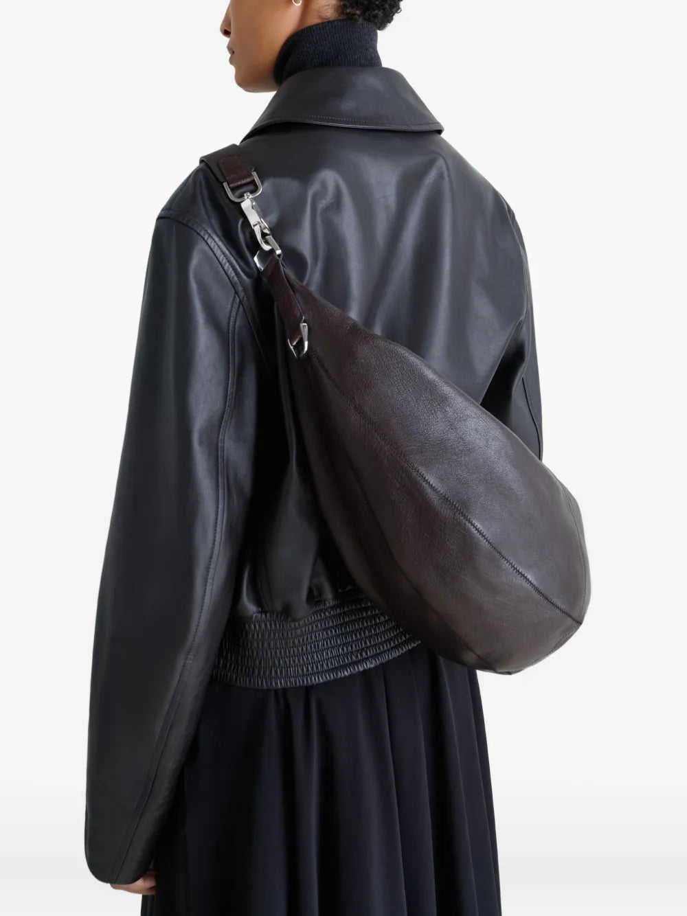Lemaire Quiver Curved Zip Shoulder Bag
