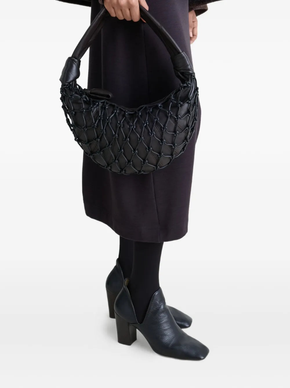 Lemaire Fortune Croissant Knotted Details Shoulder Bag