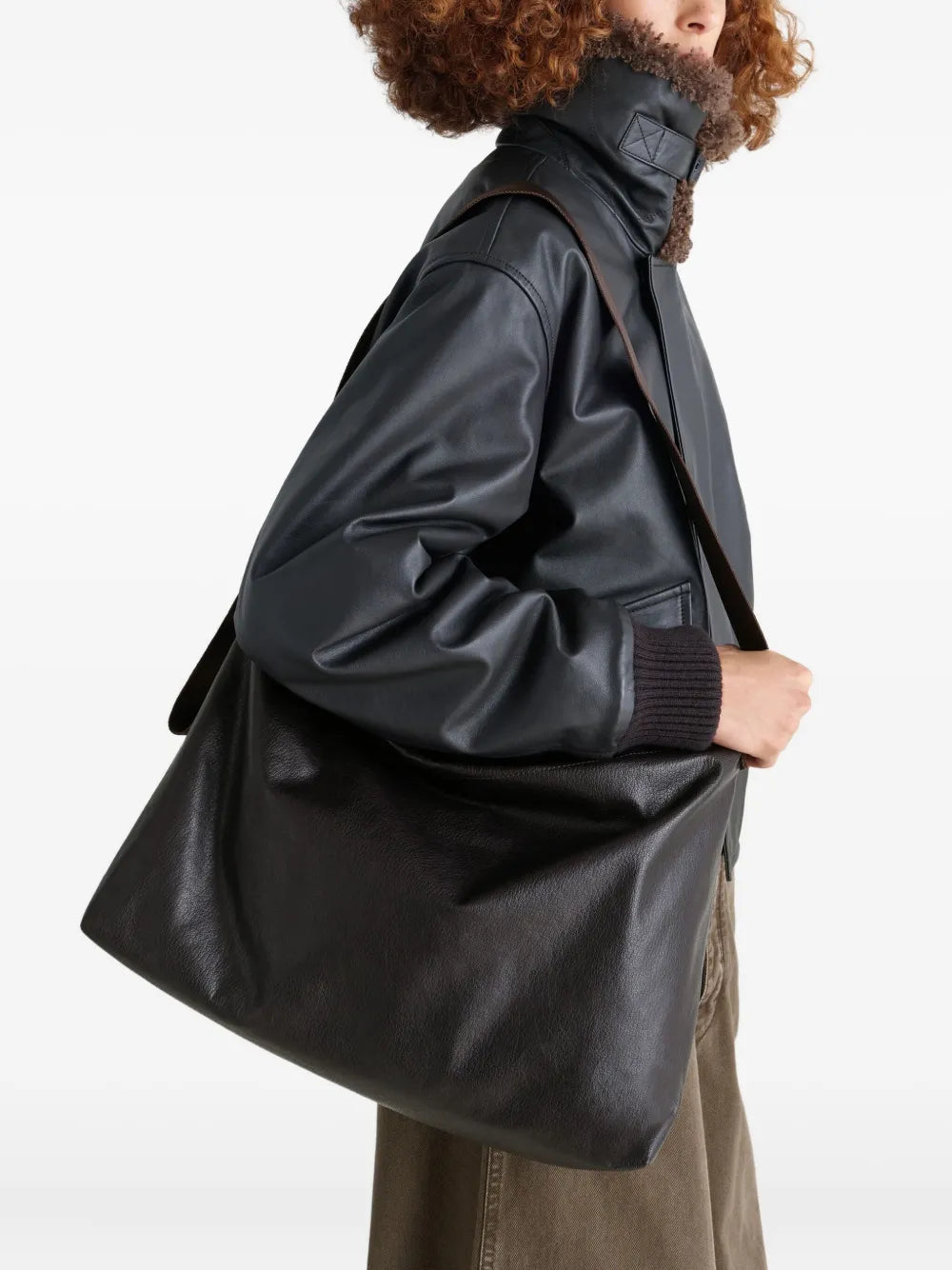 Lemaire Folio Elongated Zip Fastening Shoulder Bag