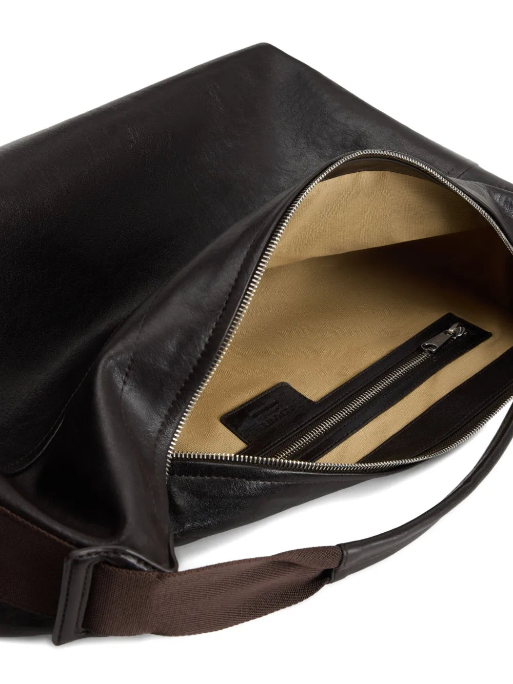 Lemaire Berlingot Leather Zip Shoulder Bag