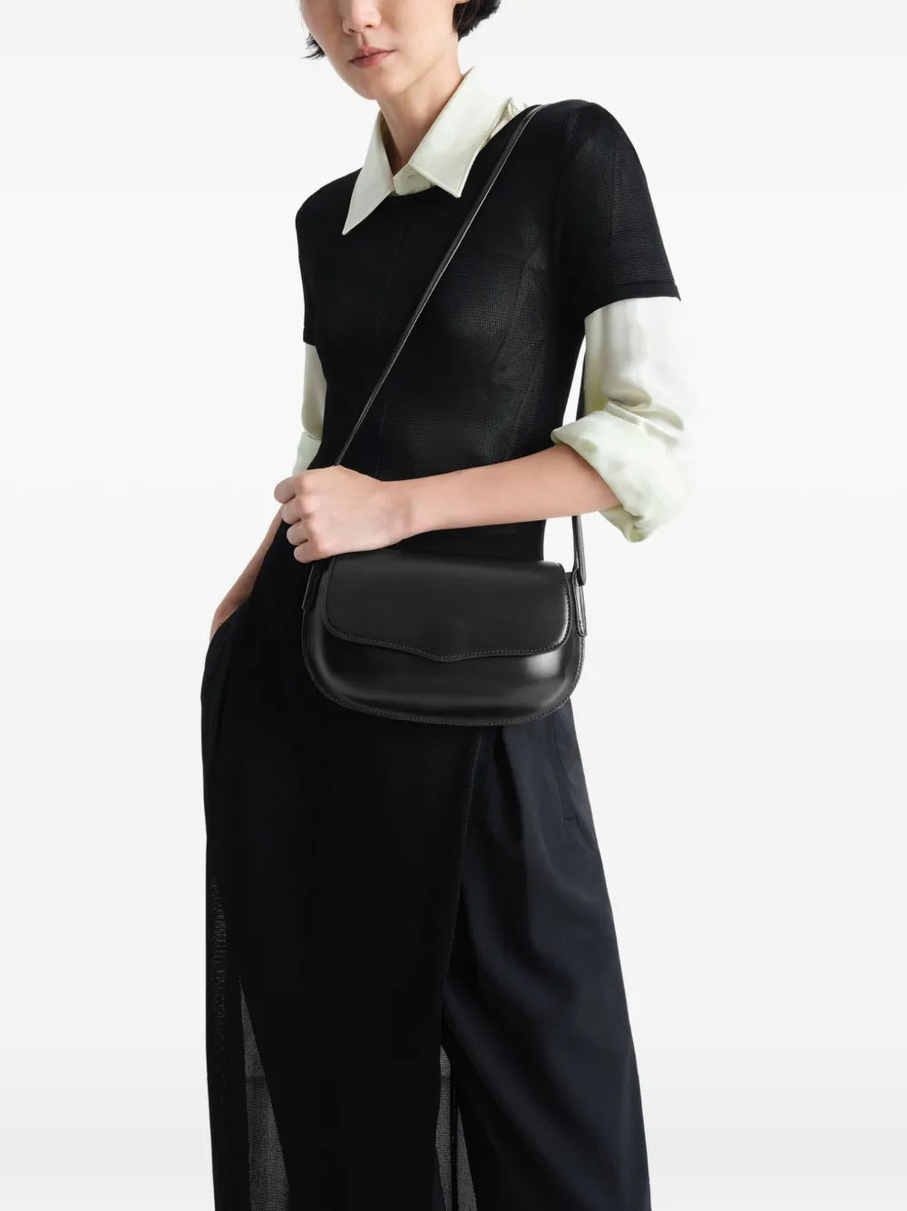 Lemaire Belly Leather Shoulder Bag