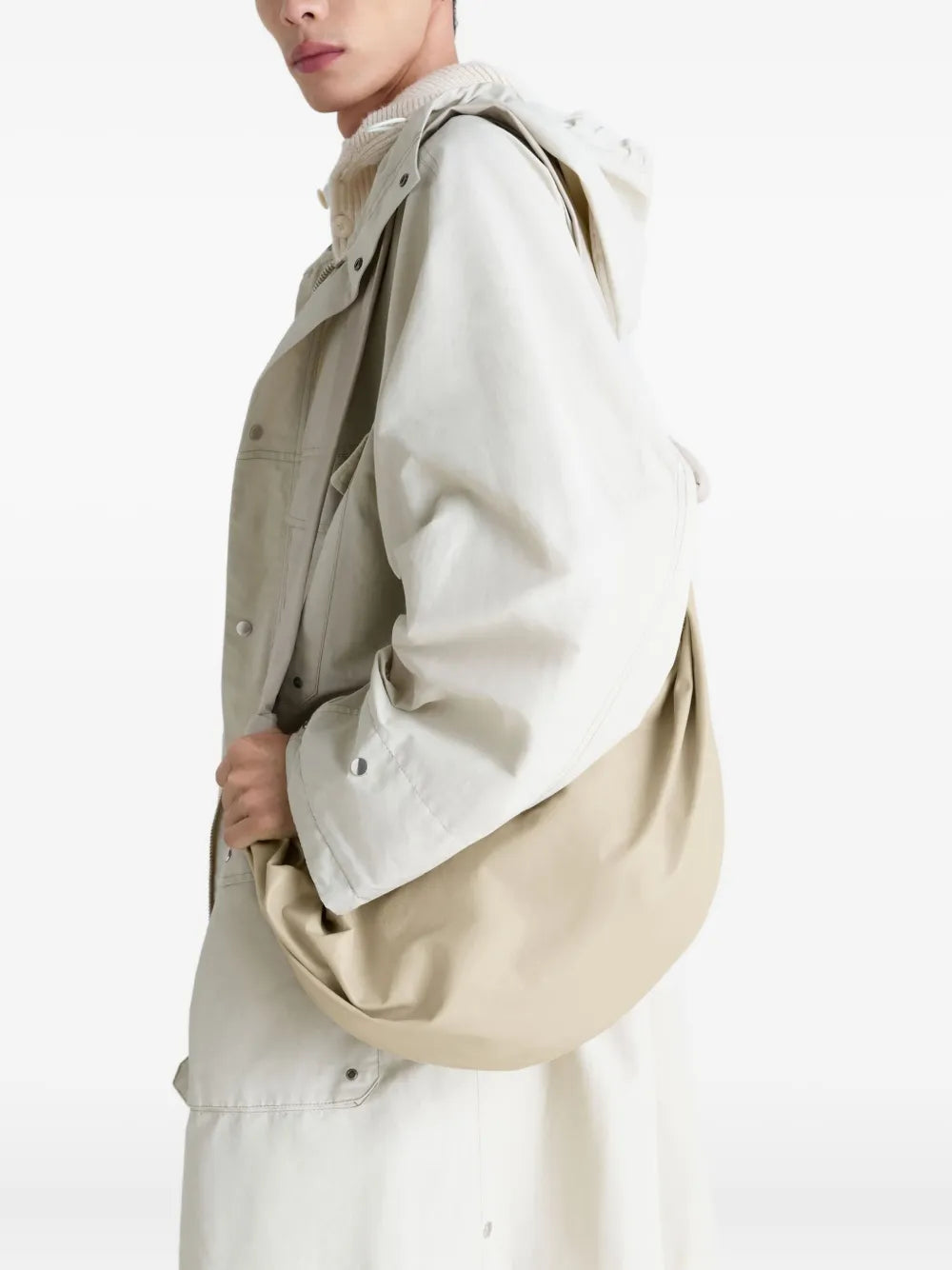 Lemaire Large Soft Croissant Leather Shoulder Bag