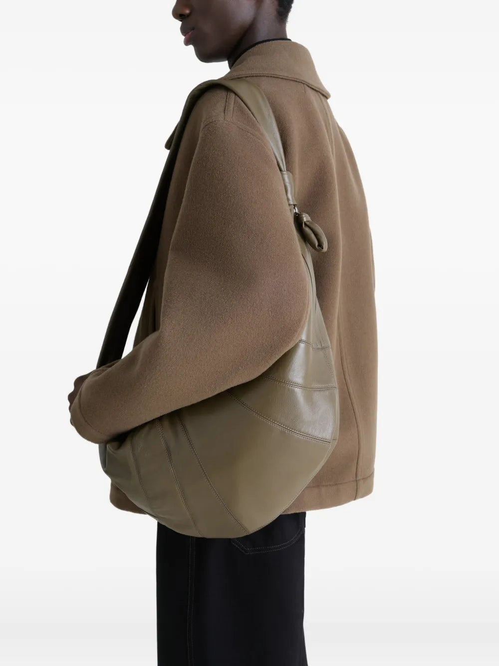 Lemaire Large Croissant Panelled Shoulder Bag