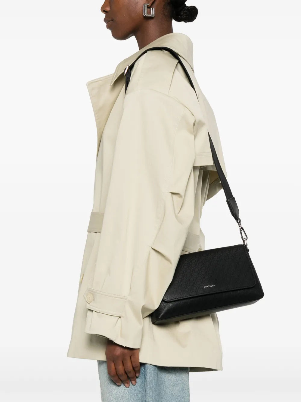 Calvin Klein Monogram Logo Shoulder Bag