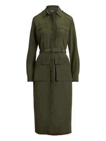 Polo Ralph Lauren Button Up Shirt Midi Dress