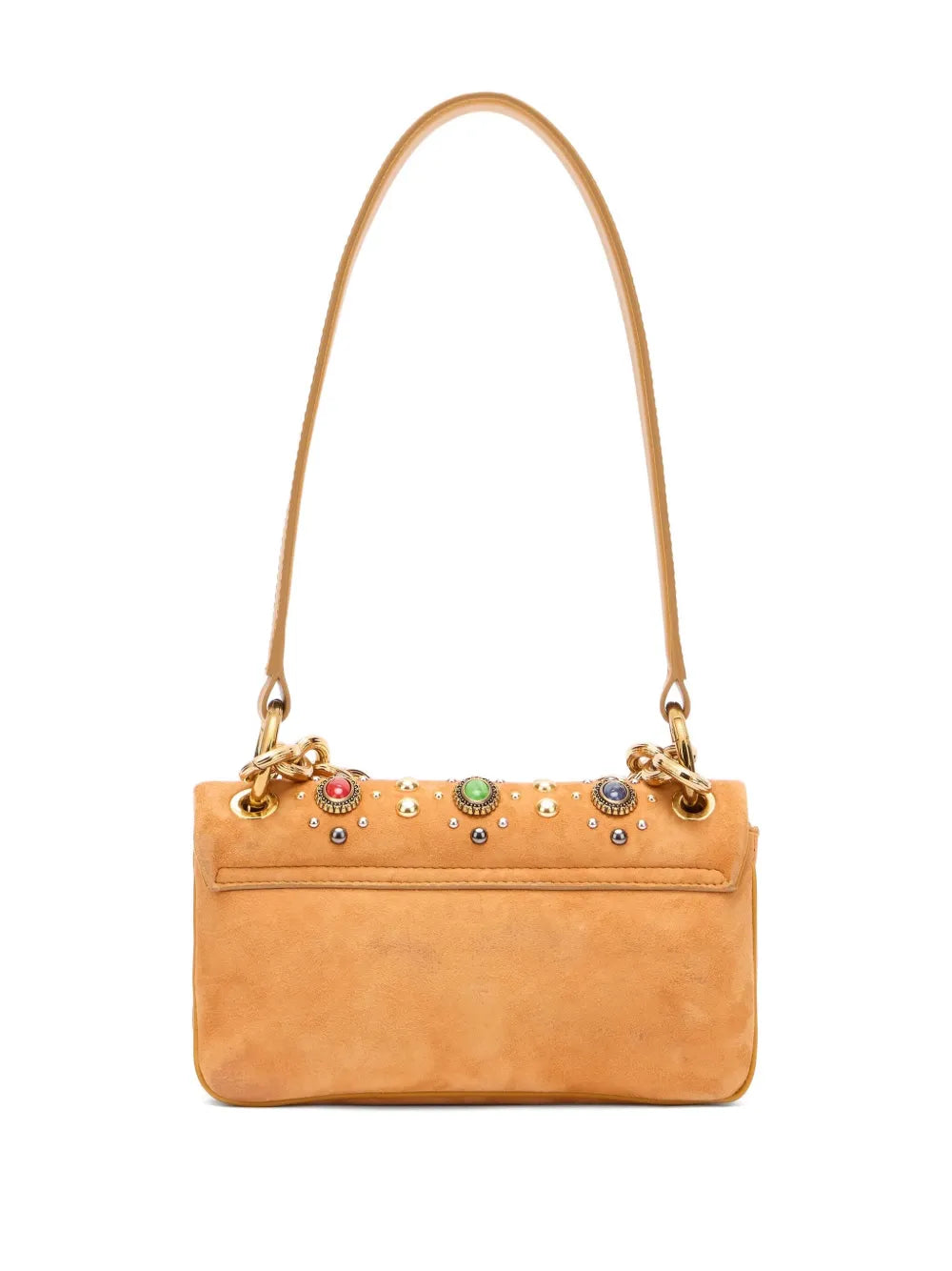Roberto Cavalli Stone Embellished Shoulder Bag