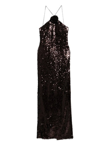 Magda Butrym Halterneck Sequinned Dress