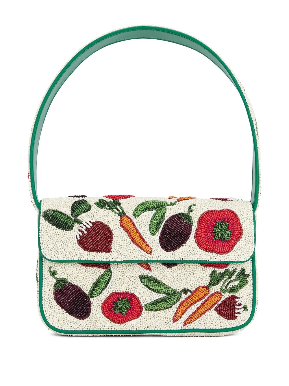 Staud Small Tommy Beaded Shoulder Bag