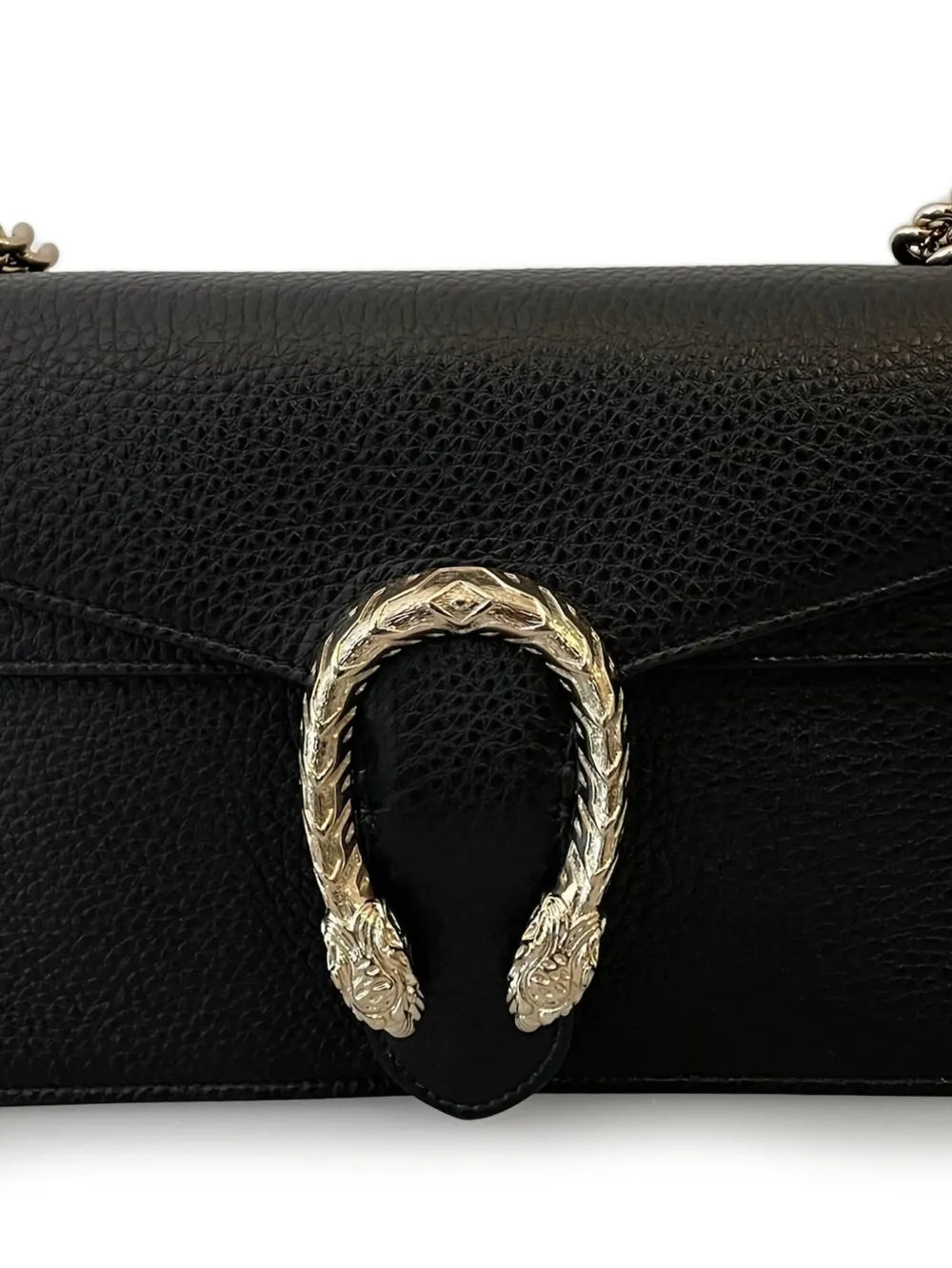 Gucci Horsebit Textured Leather Shoulder Bag