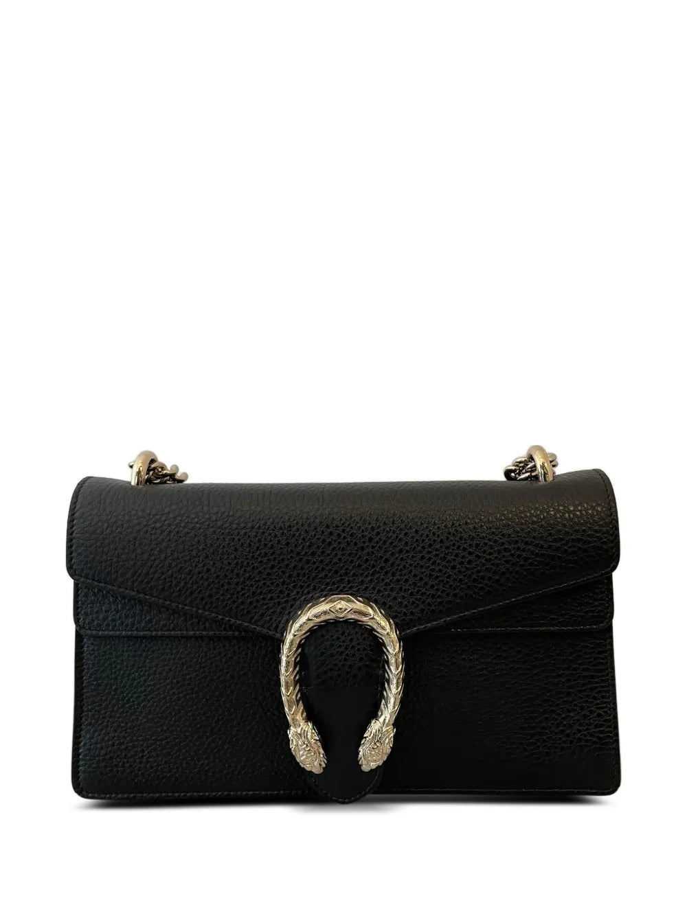 Gucci Horsebit Textured Leather Shoulder Bag
