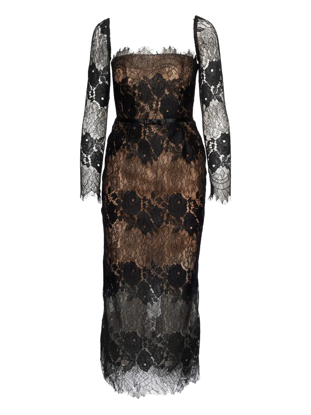 Ana Radu Lace Midi Dress