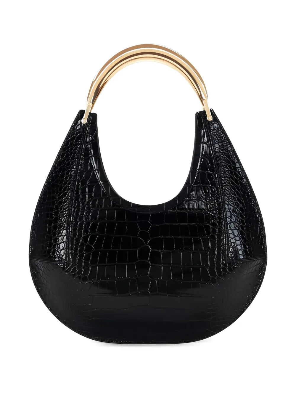 Elisabetta Franchi Medium Crocodile Embossed Shoulder Bag