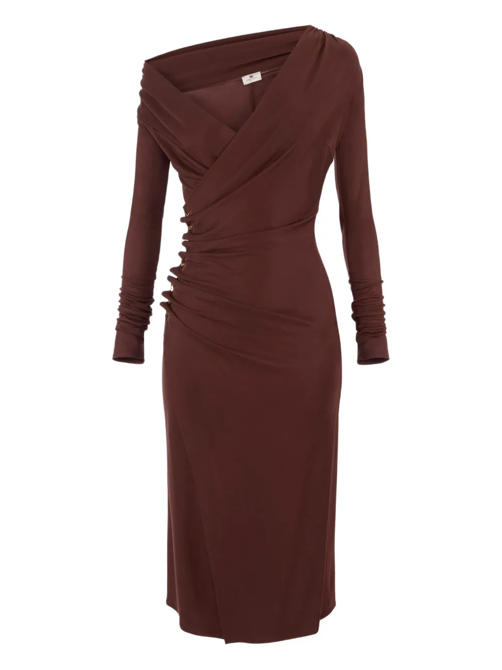 Elisabetta Franchi Draped Midi Dress